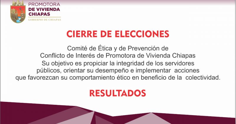 RESULTADO DE ELECCIONES PARA EL COMITÉ DE ÉTICA