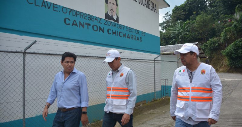 RECORRIDO DE  SUPERVISIÓN DE OBRAS EN EL CANTÓN CHICHARRAS, TAPACHULA