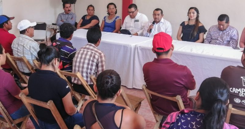 REUNIÓN CON HABITANTES DEL PREDIO POPOJOPAC, DEL MUNICIPIO DE TECPATÁN