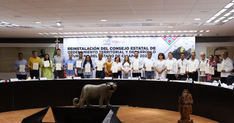 Titular de Provich toma protesta como parte del Consejo Estatal del Ordenamiento Territorial y Desarrollo Urbano de Chiapas